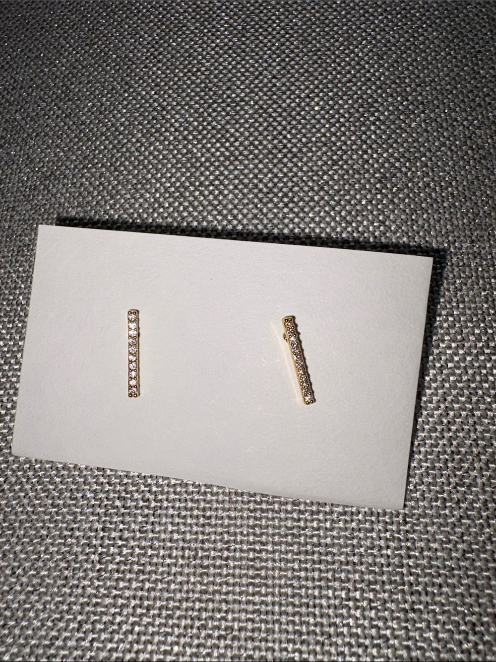 Olive & Piper Gold Vertical Bar Stud Earrings